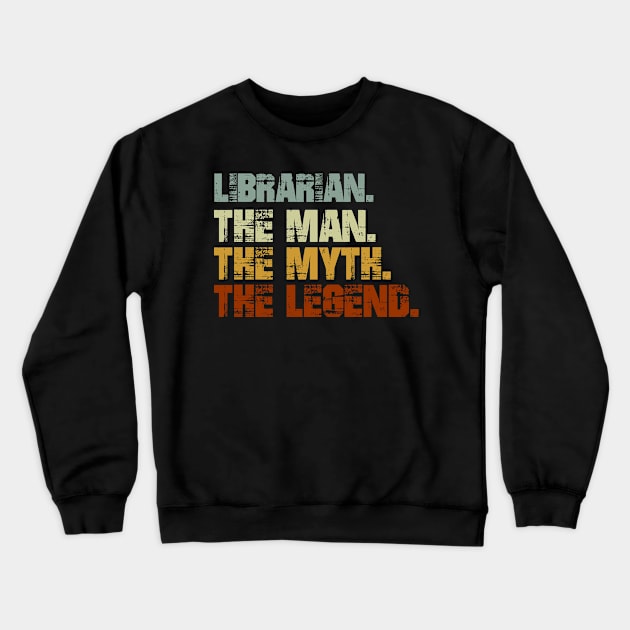 Librarian Crewneck Sweatshirt by designbym